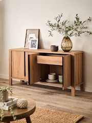 Natural Dexter Oak Effect Large Sideboard - Image 3 of 11