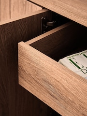 Natural Dexter Oak Effect Large Sideboard - Image 4 of 11