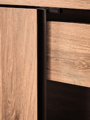 Natural Dexter Oak Effect Large Sideboard - Image 6 of 11