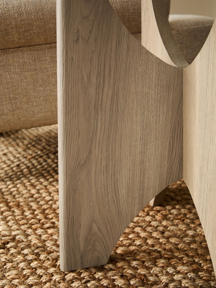 Light Natural Langton Glass Side Table - Image 2 of 7