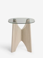 Light Natural Langton Glass Side Table - Image 5 of 7