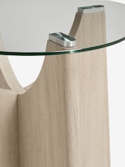 Light Natural Langton Glass Side Table - Image 7 of 7
