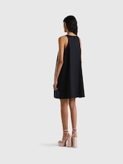 Benetton Mini 100% Linen Black Dress - Image 2 of 4