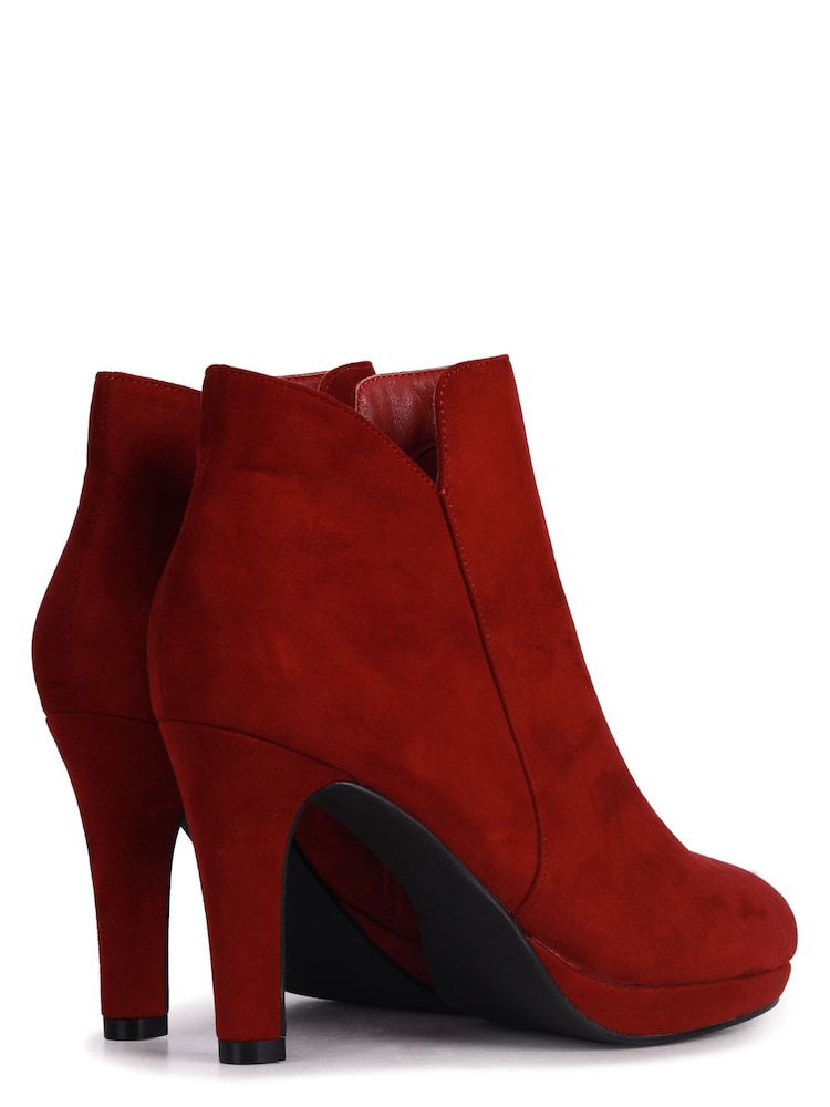 Rot - Linzi Layara Plateau-Stiefeletten mit Stilettoabsatz - Bild 4 von 4 Rot - Linzi Layara Plateau-Stiefeletten mit Stilettoabsatz - Bild 4 von 4