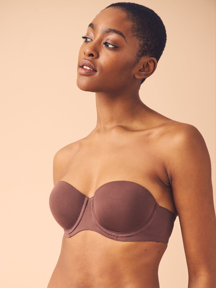 Chocolate Nude Push Up Strapless Multiway Bra A-E - Image 4 of 7