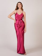 Rewritten Brooklyn Bridesmaid Dress With Waist Tie - Image 1 of 6