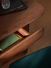 MADE.COM Dark Stain Oak Nyla Desk - Image 3 of 4
