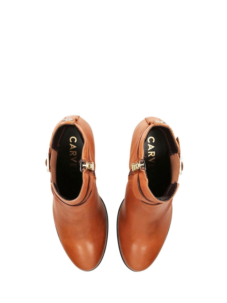 Carvela Buckle Detail Ankle Boots - Image 4 of 5