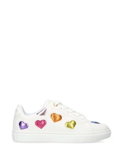 Kurt Geiger London Mini White Lane Love Trainers - Image 1 of 4
