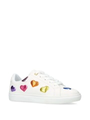 Kurt Geiger London Mini White Lane Love Trainers - Image 2 of 4