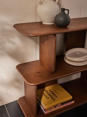 MADE.COM Dark Stain Oak Nyla Low Shelving Unit - Image 2 of 6