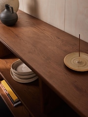 MADE.COM Dark Stain Oak Nyla Low Shelving Unit - Image 3 of 6