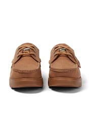 Kickers Lennon Boatshoe Leather Brown Shoes - Image 3 of 5