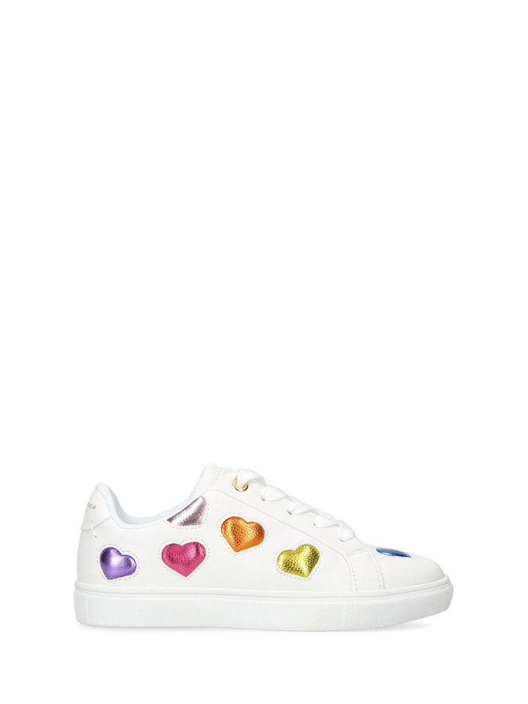 Kurt Geiger London White Mini Lane Love Trainers - Image 1 of 4