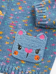 Navy Cat Cardigan (3mths-7yrs) - Image 6 of 7