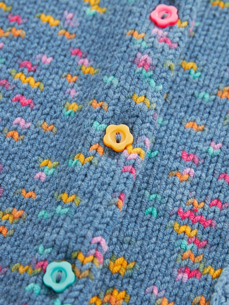 Navy Cat Cardigan (3mths-7yrs) - Image 7 of 7