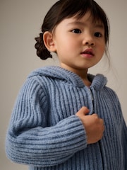 modra - s kapuco pletena jopa (3mths-7yrs) - Slika 4 iz 4