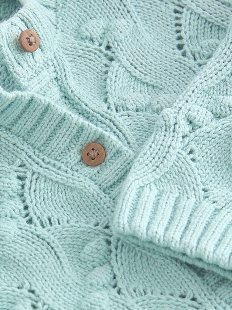 Blue Bobble Stitched Cardigan (3mths-7yrs) - Image 7 of 7 Blue Bobble Stitched Cardigan (3mths-7yrs) - Image 7 of 7