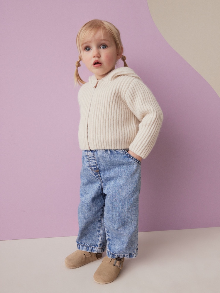 Ovsena kaša - s kapuco pletena jopa (3mths-7yrs) - Slika 2 iz 4