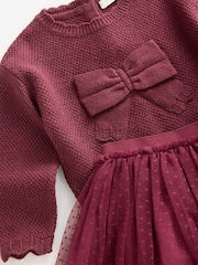 Red Bow Jumper & Skirt Set (3mths-7yrs) - Image 3 of 8