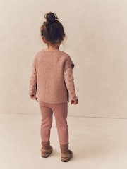 rožnata - Pletena tabarda 3 Pieces Set (3mths-7yrs) - Slika 3 iz 10