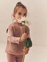 rožnata - Pletena tabarda 3 Pieces Set (3mths-7yrs) - Slika 4 iz 10