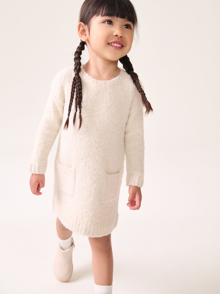 Ecru Boucle Jumper Dress (3mths-7yrs) - Image 1 of 4