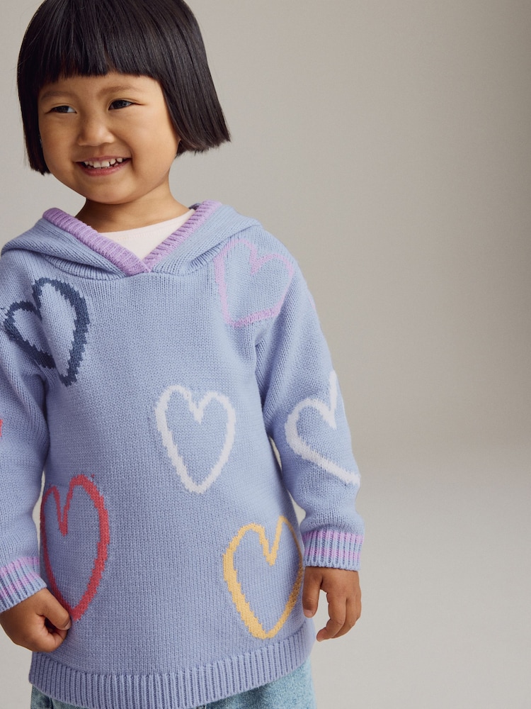 Pink Heart Hoodie (3mths-7yrs) - Image 1 of 9