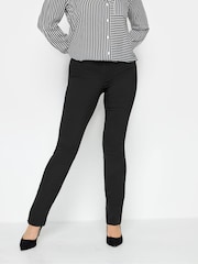 M&Co Black Straight Leg Bengaline Trousers - Image 1 of 3