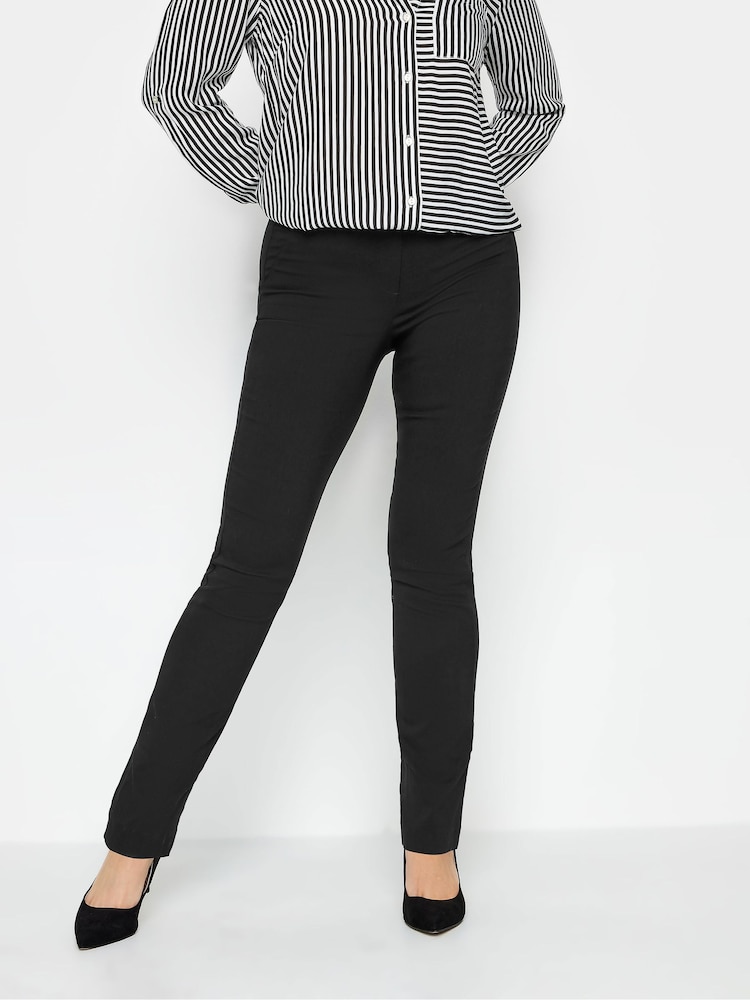 M&Co Black Straight Leg Bengaline Trousers - Image 1 of 3