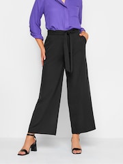 M&Co Black Tailored Wide Leg Trousers - Image 1 of 3