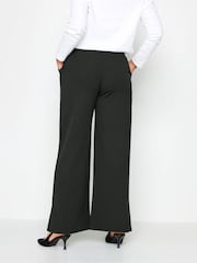 M&Co Black Stretch Scuba Wide Leg Trousers - Image 2 of 6