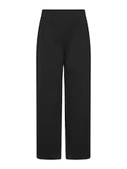 M&Co Black Stretch Scuba Wide Leg Trousers - Image 5 of 6