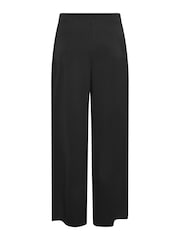 M&Co Black Stretch Scuba Wide Leg Trousers - Image 6 of 6