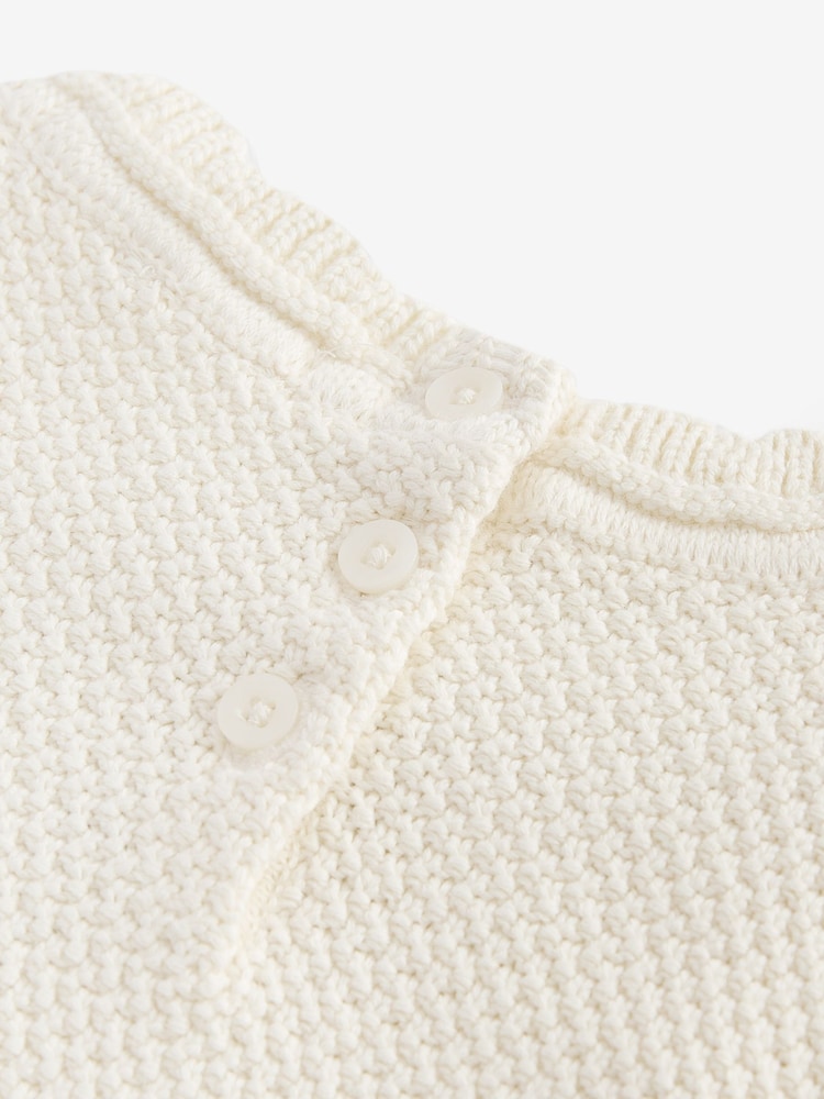 Ecru - Langärmeliges 2-in-1-Strickpulloverkleid für besondere Anlässe (3 M.–10 J.) - Bild 10 von 10 Ecru - Langärmeliges 2-in-1-Strickpulloverkleid für besondere Anlässe (3 M.–10 J.) - Bild 10 von 10