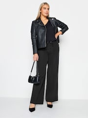 M&Co Black Crepe Wide Leg Trousers - Image 2 of 5
