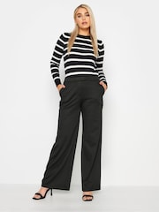 M&Co Black Ponte Wide Leg Trousers - Image 2 of 4