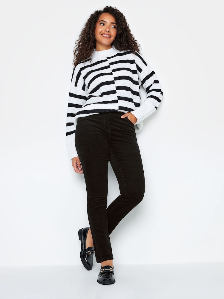 M&Co Black Cord Straight Leg Trousers - Image 2 of 4