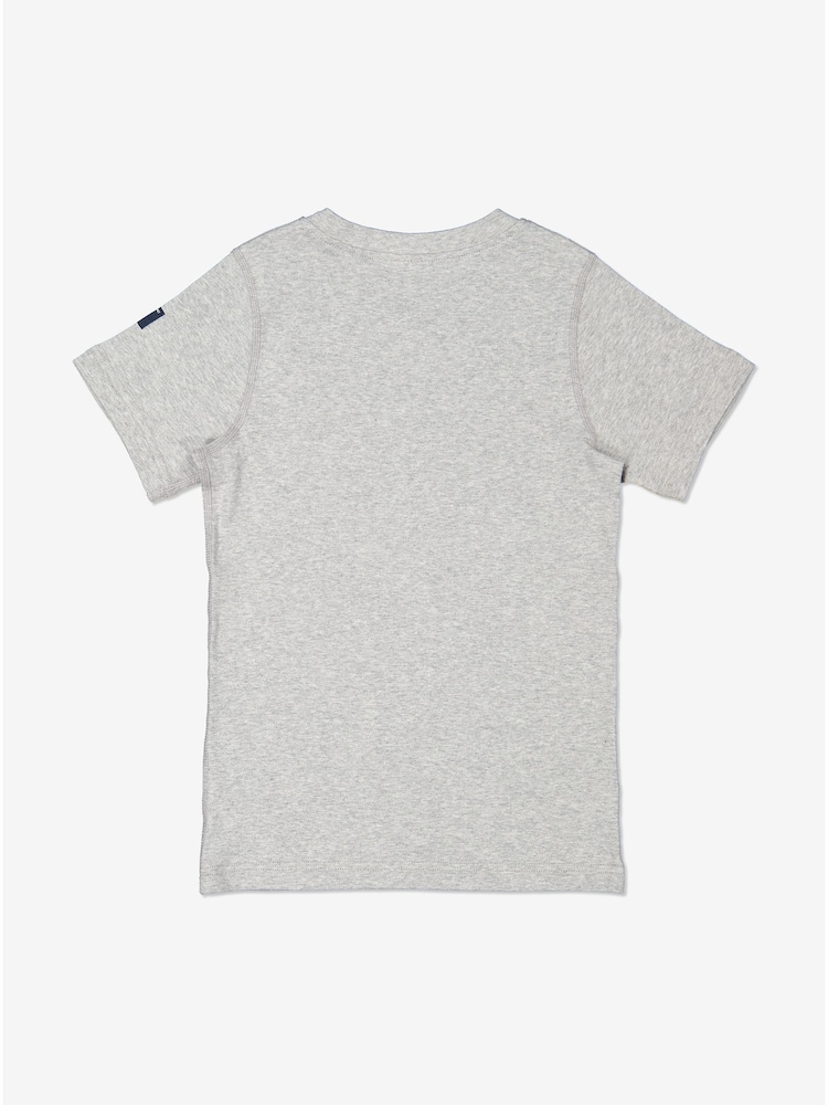 Polarn O. Pyret Grey Organic Cotton Short Sleeve T-Shirt - Image 2 of 2