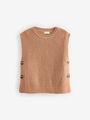 Tan Brown Knitted Tank Top (3-16yrs) - Image 5 of 7