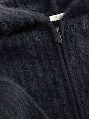 Charcoal Grey Fluffy Hoodie (3-16yrs) - Image 7 of 8