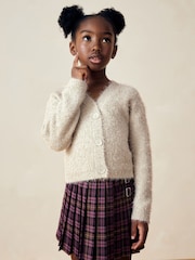 zlata (barva); zlato - Sparkle Boxy Cardigan (3-16yrs) - Slika 1 iz 8