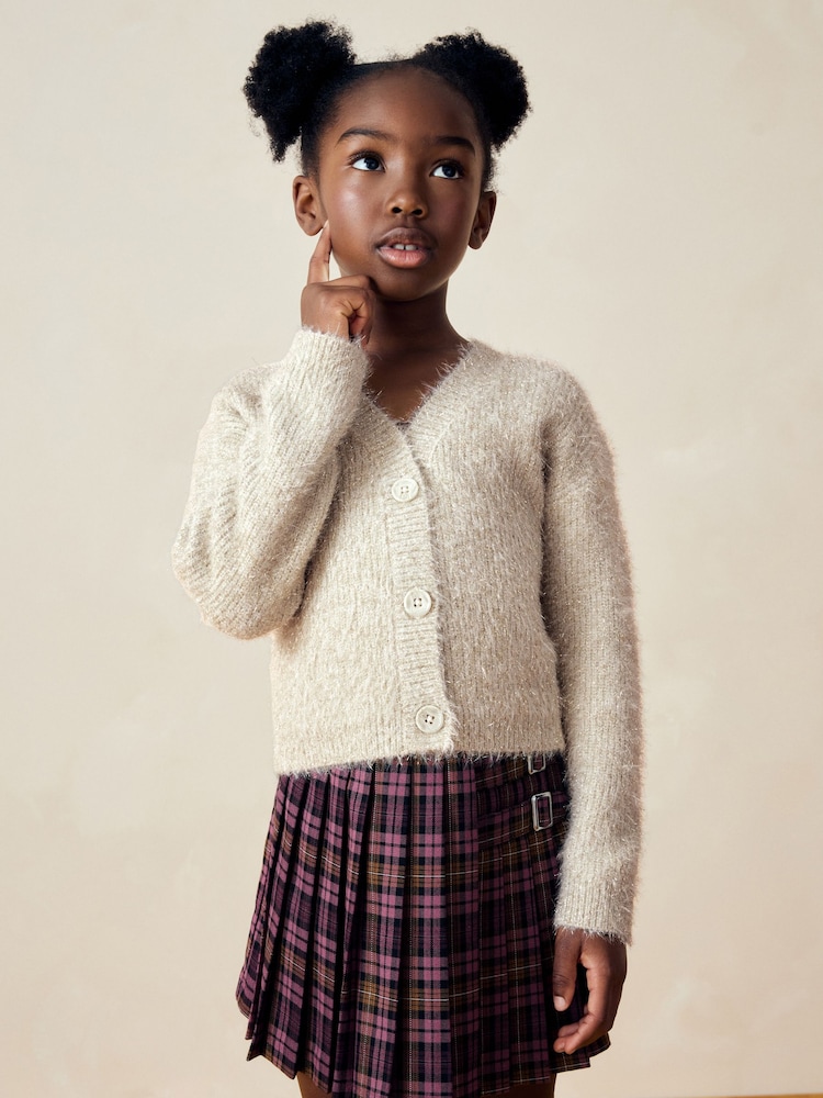zlata (barva); zlato - Sparkle Boxy Cardigan (3-16yrs) - Slika 1 iz 8 zlata (barva); zlato - Sparkle Boxy Cardigan (3-16yrs) - Slika 1 iz 8