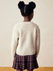 zlata (barva); zlato - Sparkle Boxy Cardigan (3-16yrs) - Slika 2 iz 8