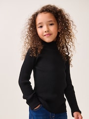 Black Roll Neck Jumper (3-16yrs) - Image 1 of 6