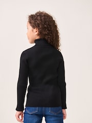 Black Roll Neck Jumper (3-16yrs) - Image 2 of 6