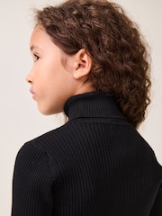 Black Roll Neck Jumper (3-16yrs) - Image 3 of 6