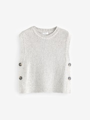 Grey Knitted Tank Top (3-16yrs) - Image 6 of 8