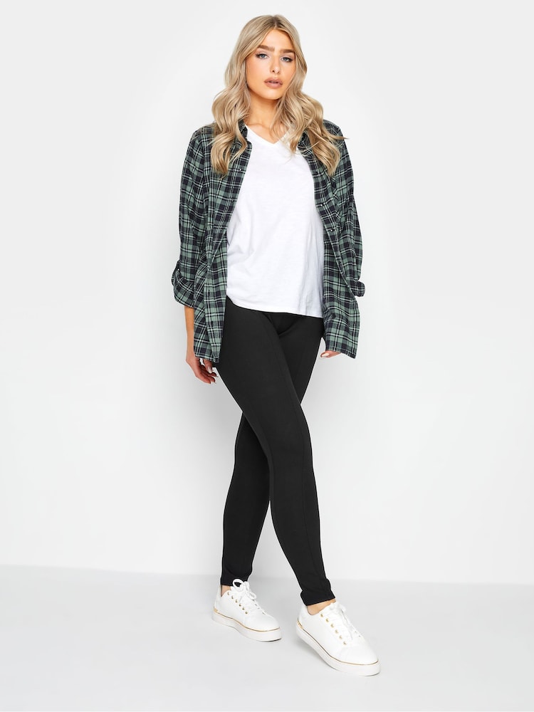 M&Co Black Ponte Seam Leggings - Image 2 of 4