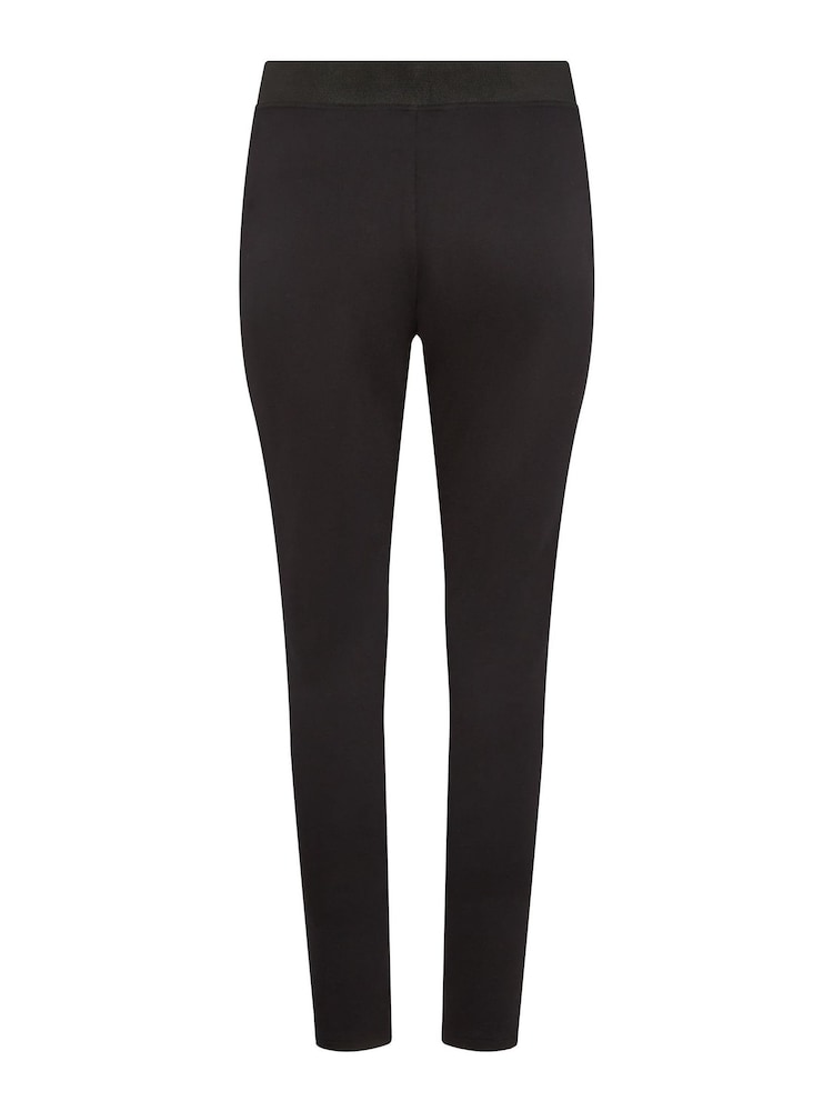 M&Co Black Ponte Seam Leggings - Image 4 of 4 M&Co Black Ponte Seam Leggings - Image 4 of 4